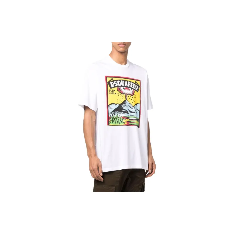 DSQUARED2 Graphic print Cotton T shirt-3