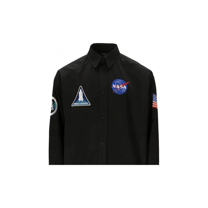 Balenciaga Shirts Men Black-8