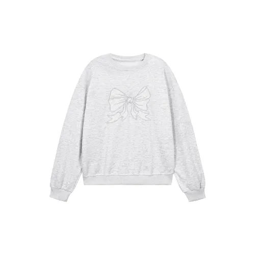 STARFEI Sweatshirts Women's White Gray Thin