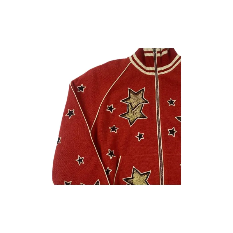 GUCCI Baseball Jacket Men's Red-5