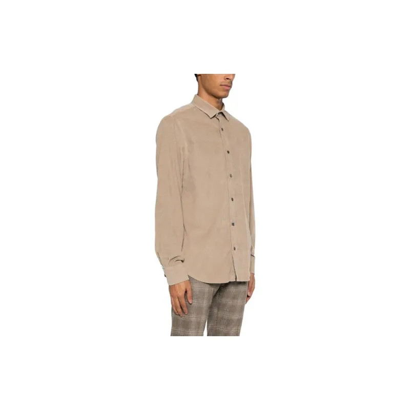 JACOB COHEN Logo embroidered Cotton Corduroy Shirt-3
