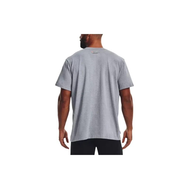 Under Armour T-Shirt Men's Steel Zelkova Light Gray-4