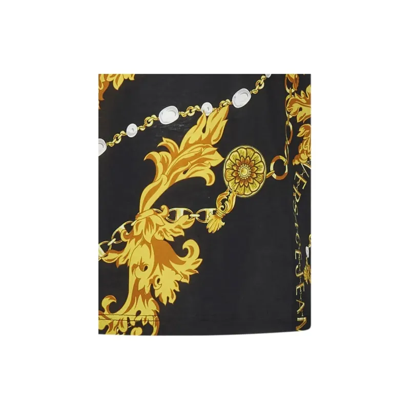 VERSACE JEANS COUTURE Barocco print Cotton T shirt-2