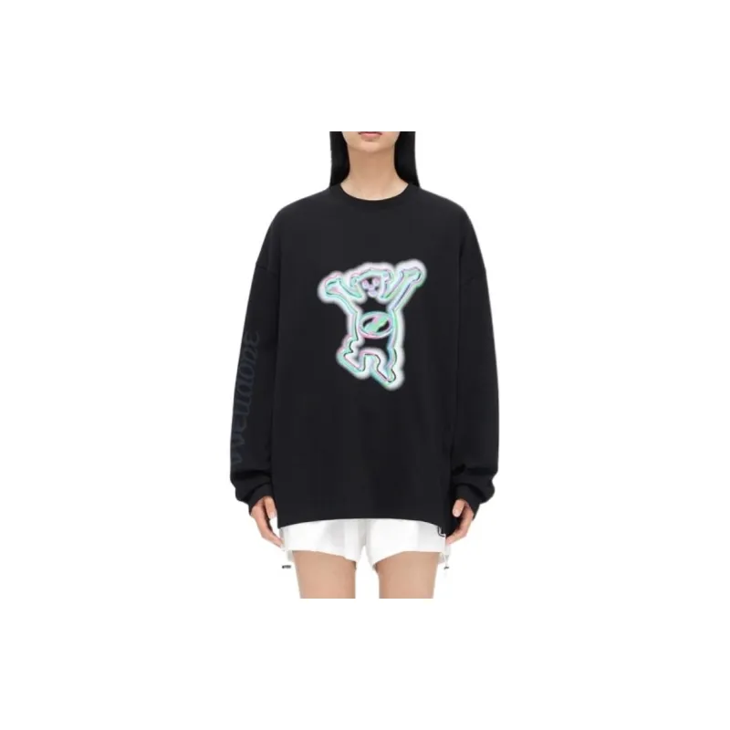 WE11DONE Graphic print Long sleeve T shirt-1