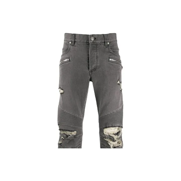BALMAIN Jeans Men Gray-4