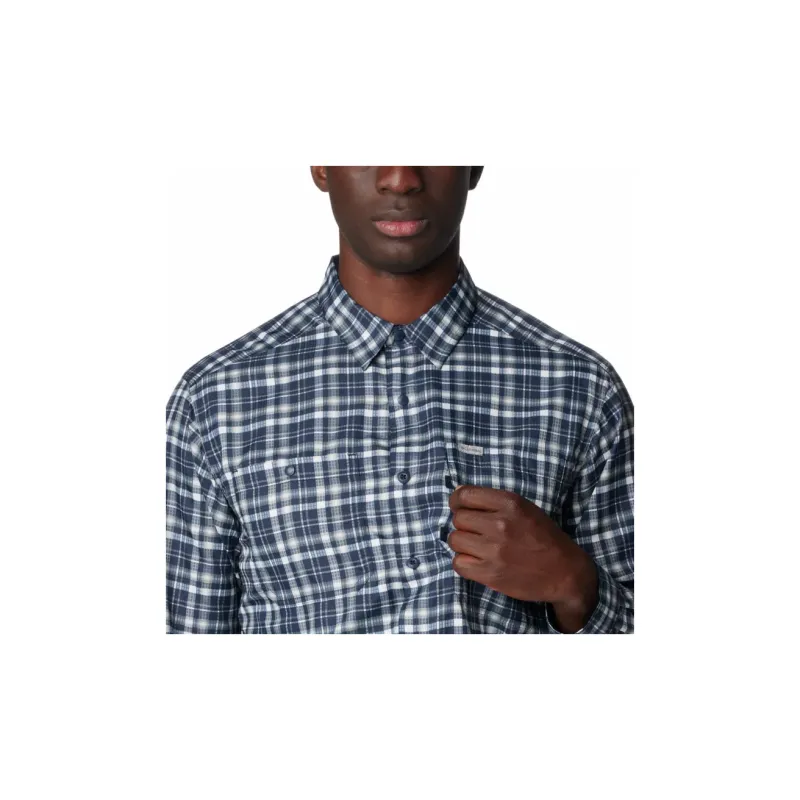 Columbia Silver Ridge™ Utility Lite Plaid Shirt Shirt Men's College Navy Blue Plaid-4