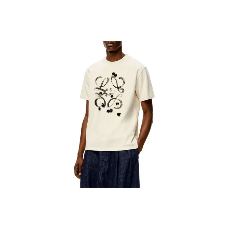 LOEWE Spirited Away T-Shirts Men Beige-4