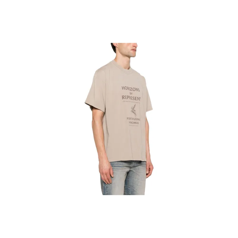 REPRESENT Horizons Slogan Printed T Shirt-3