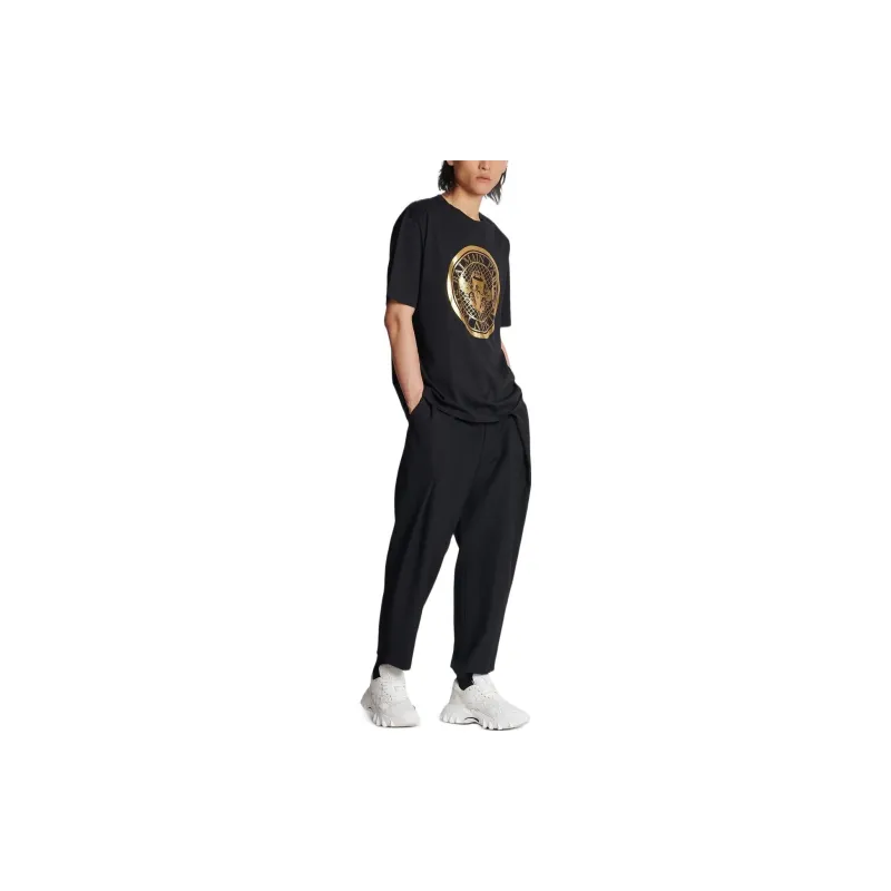 BALMAIN T Shirts Men Black-2