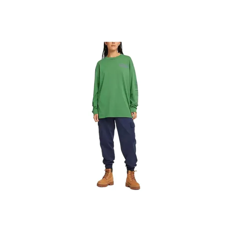 Timberland Mixed Logo Long Sleeve T-Shirt Sweatshirt Unisex Green-1
