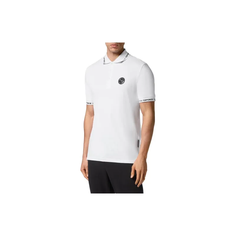 PLEIN SPORT Logo patch Short sleeved Polo Shirt-3