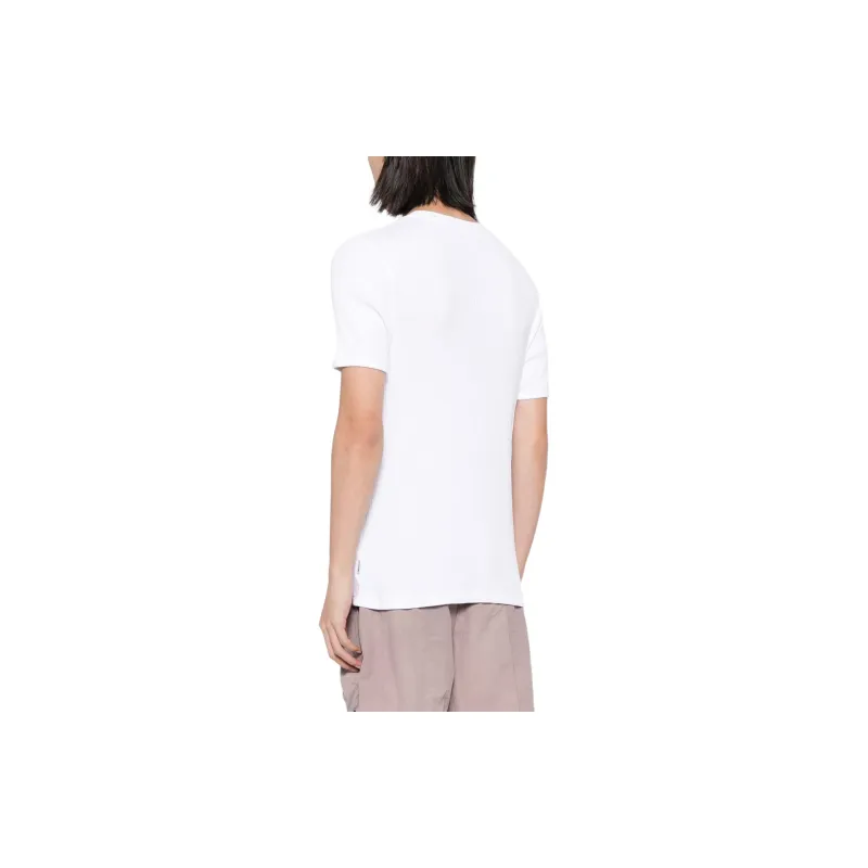 MOSCHINO Logo tape Ribbed T shirt-2
