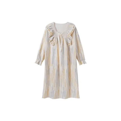 OUSHIBO Nightgown Women's Apricot