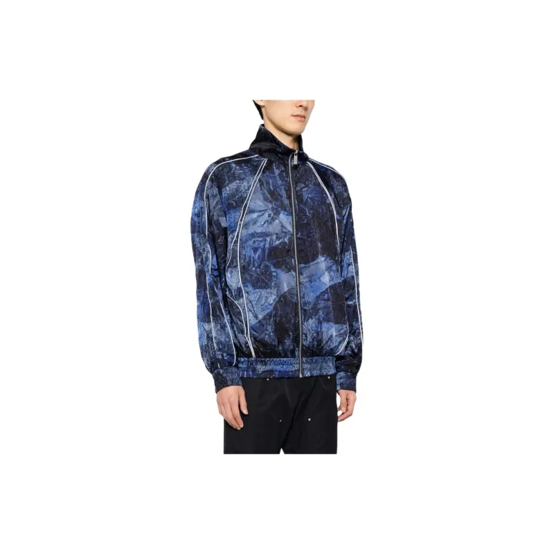 OFF WHITE Off White Crinkled Zip Up Windbreaker Jacket-3