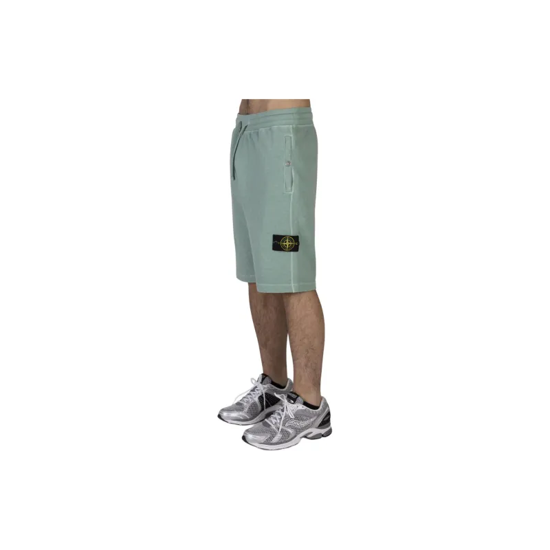 STONE ISLAND Logo Patch Drawstring Bermuda Shorts-3