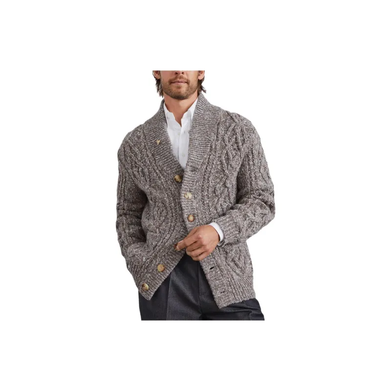 Brunello Cucinelli Cable Knitted Button Up Cardigan-1
