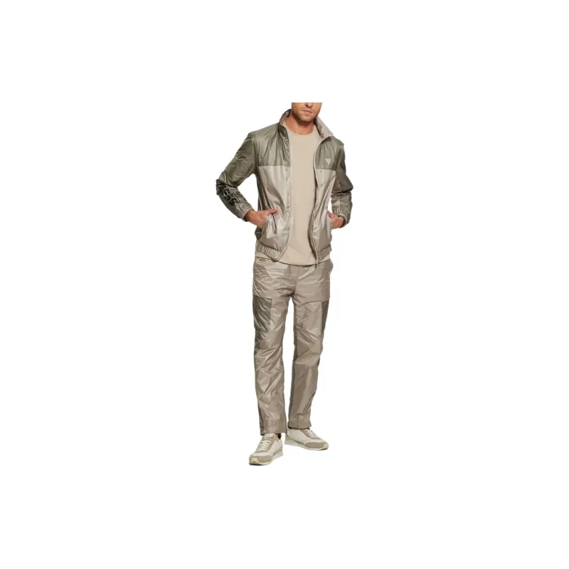 GUESS Wilfred Full-Zip Track Jacket Jackets Coats Men's Olive-4