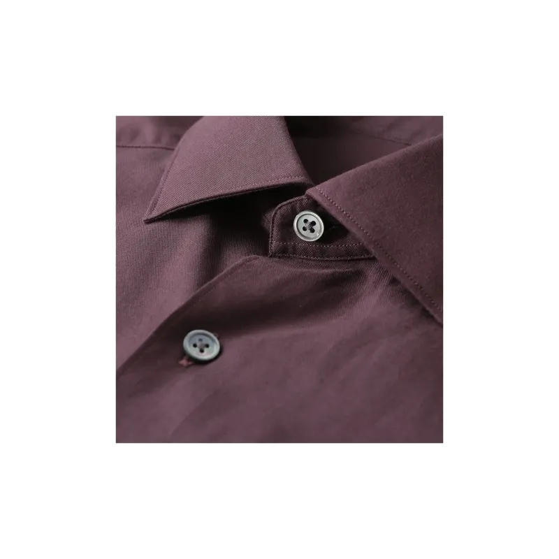 Zegna FW23 Shirt Men's Dark Burgundy-5