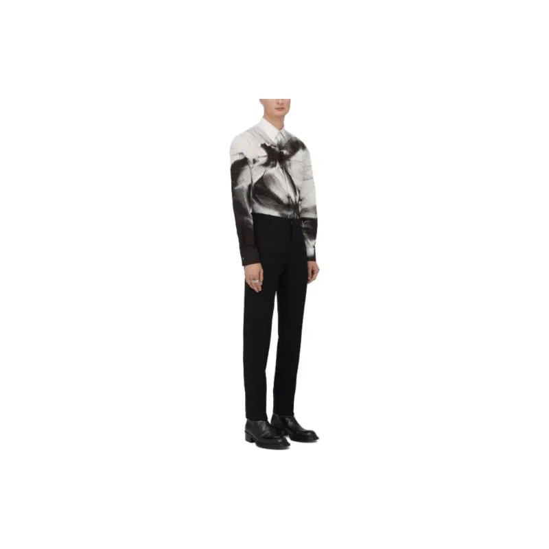 Alexander McQueen Shirt Men's Black White-3