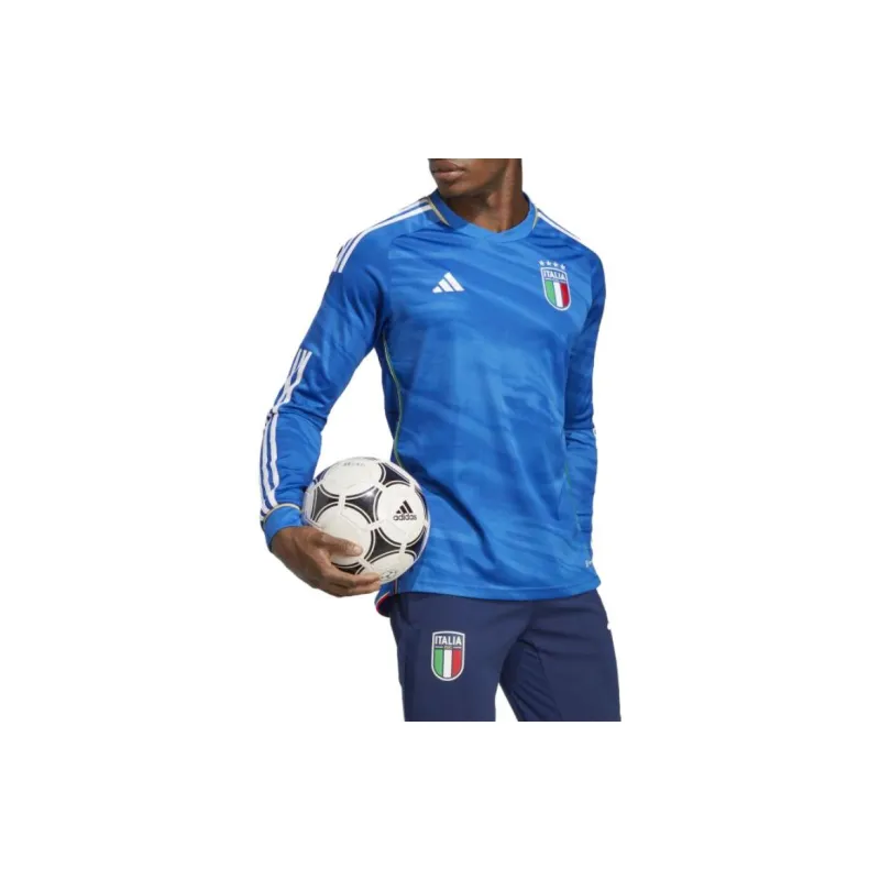 Adidas Italy 2023 Home Long Sleeve Jersey-5