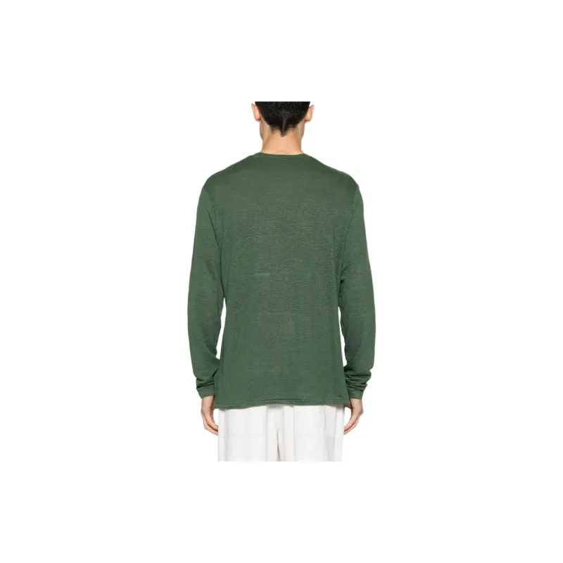 Majestic Filatures Mélange Linen blend T shirt-2