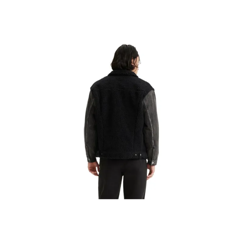 Levi's Denim Jacket Men's Black Gray-3