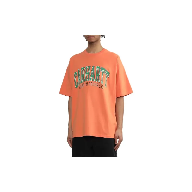 Carhartt WIP SS24 Preppy Style Collection T Shirt Men's Orange-3