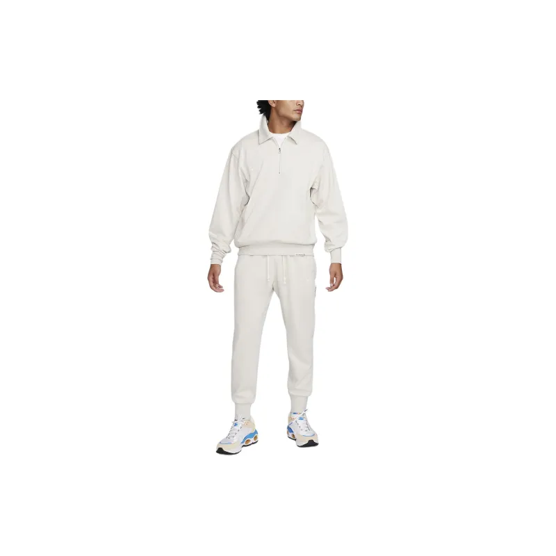 Nike Dri Fit 1/4 Zip Soccer Top Soccer Jerseys Men's Light Ivory-2