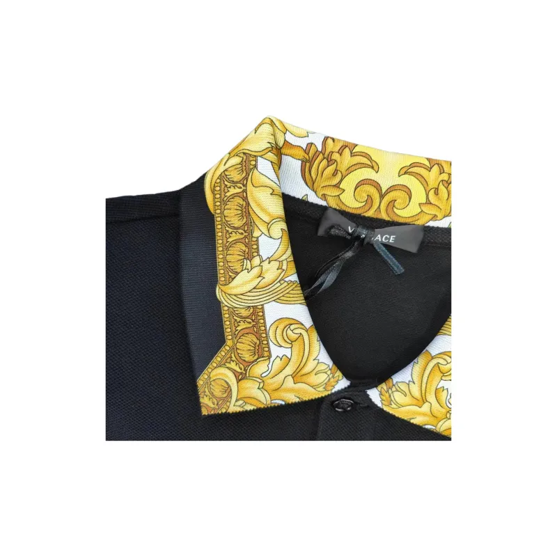 VERSACE SS23 Polo Shirt Men's Black-3