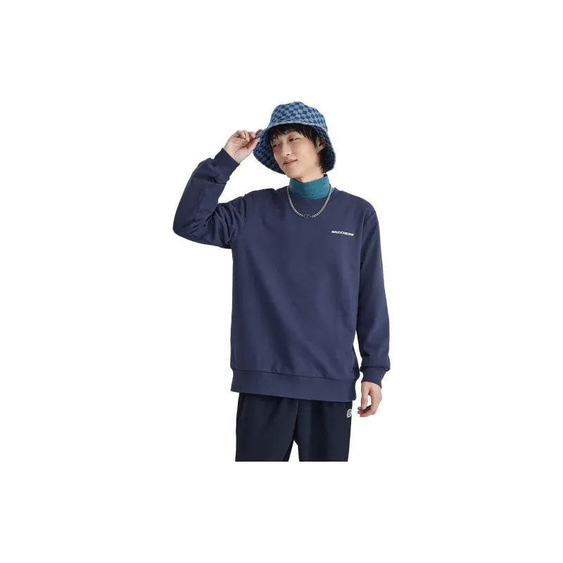 Skechers Colorful Sweatshirt Men's Marine Blue-3