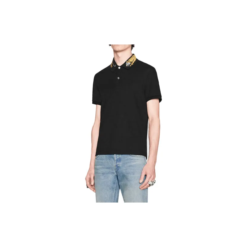 GUCCI Polo Shirts Men Black-1