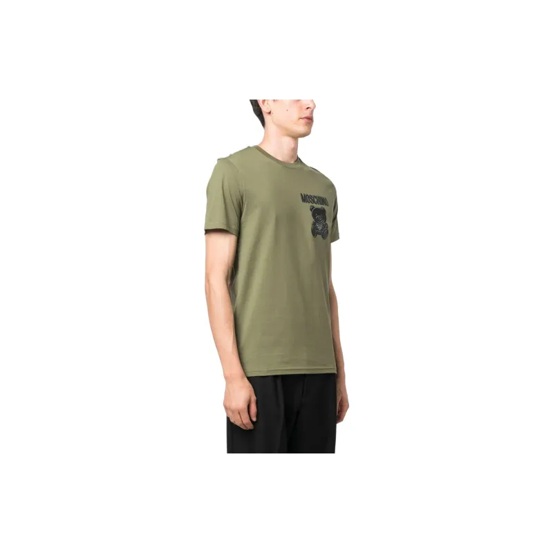 MOSCHINO T Shirts Men Green-3