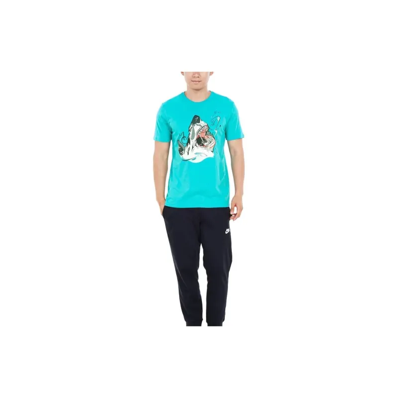 Jordan T Shirts Men Sky Blue-2