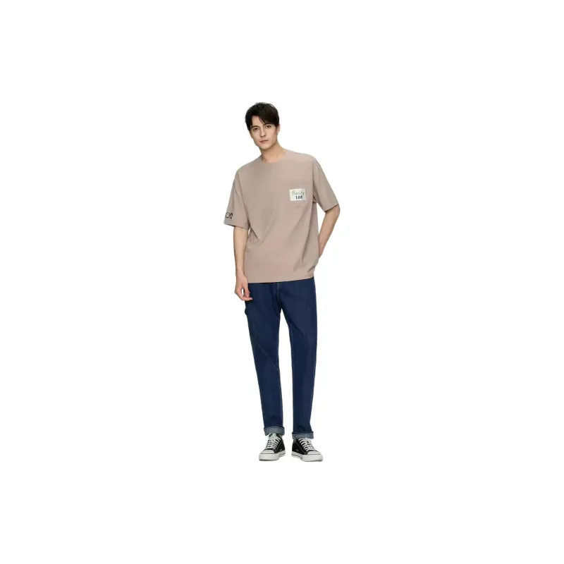 Lee T Shirts Men Pastel Pink-3