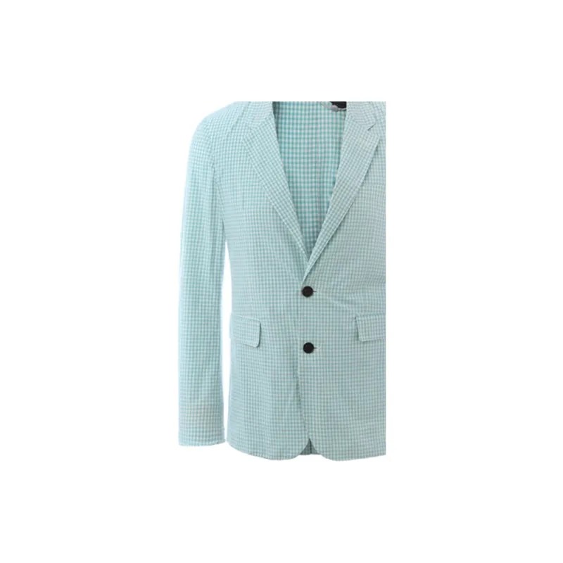 Burberry Business Suits Men White Green Multicolor-6