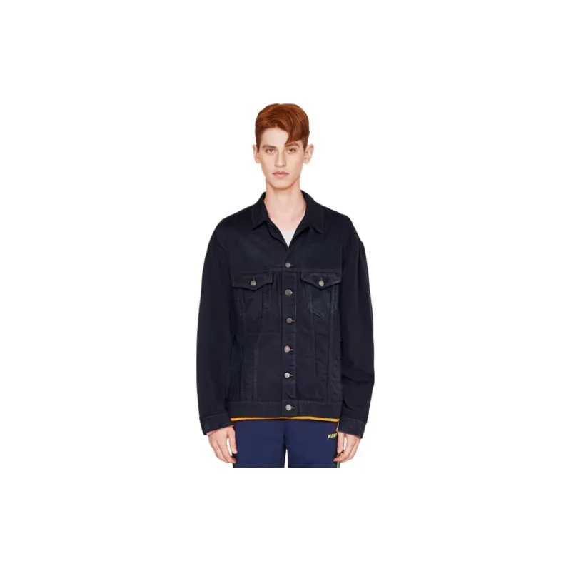 Balenciaga FW22 Denim Jacket Regular Fit Men's Black-5