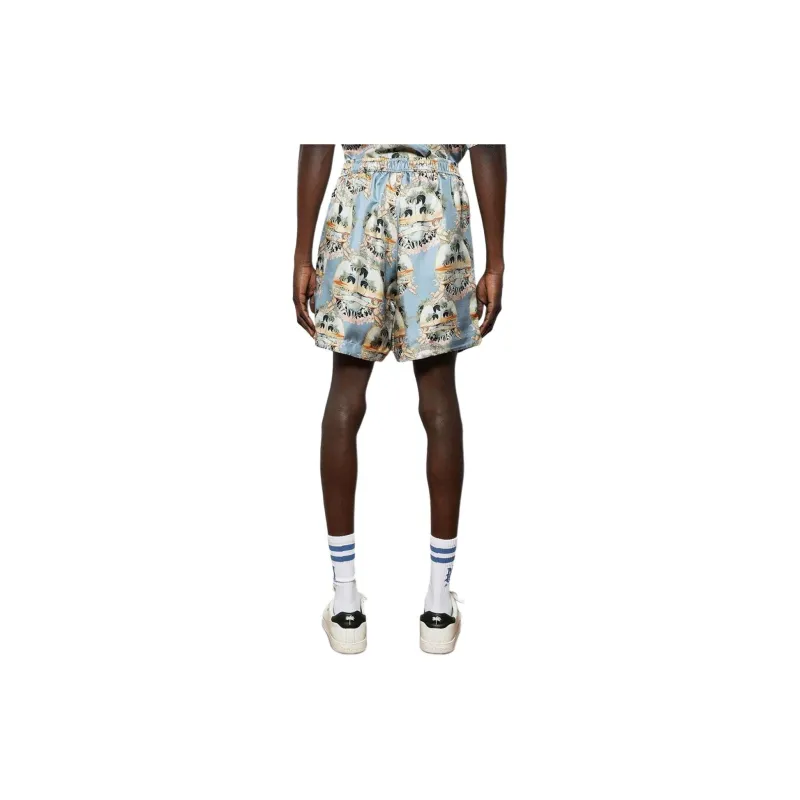 AMIRI Graphic-print Silk Shorts-2