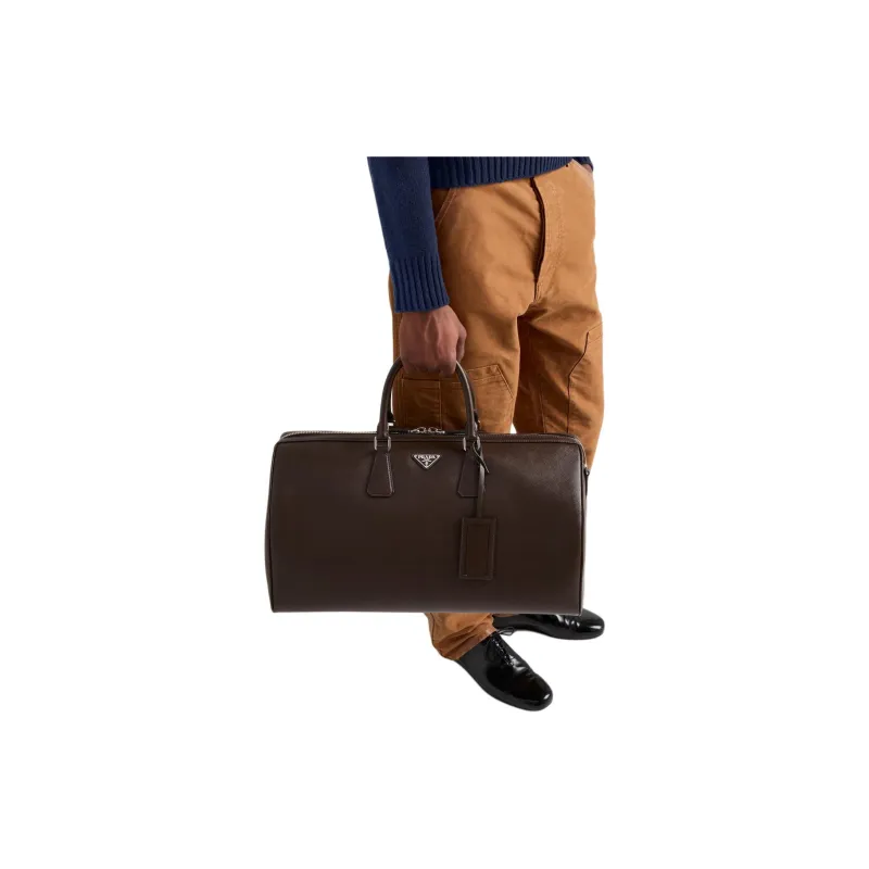 PRADA FW24 Casual Pants Men's Brown-3