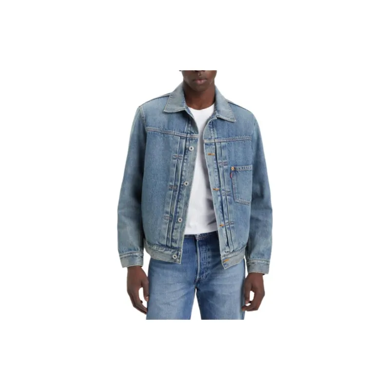 Levis Denim Jackets Men Blue-2