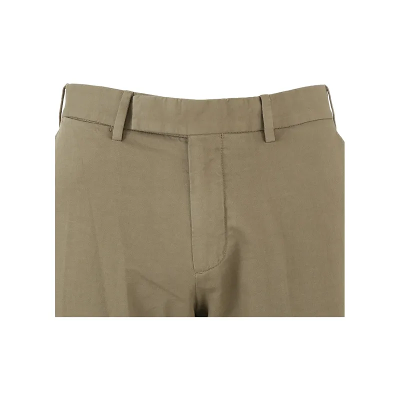Zegna SS24 Casual Pants Men's Olive Green-3