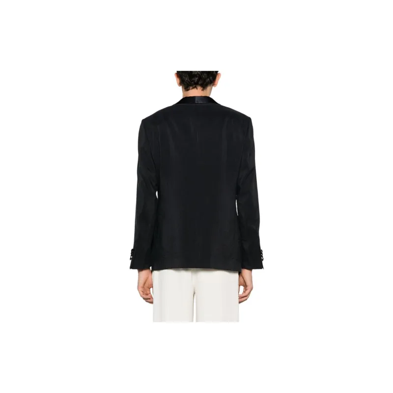 GIORGIO ARMANI Single Breasted Twill Blazer-2