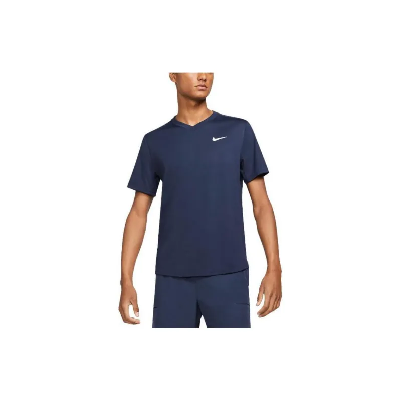 Nike T Shirts Men Navy Blue-3