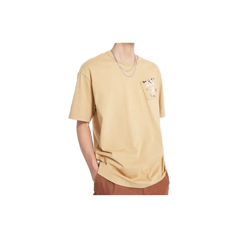 Disney X LINING T Shirts Men Starfish Brown-3
