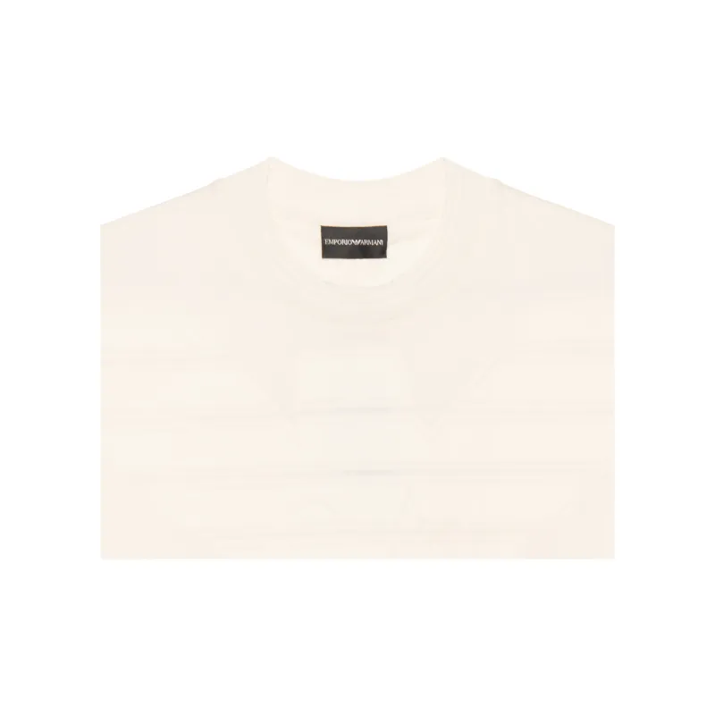 EMPORIO ARMANI Logo embossed Cotton T shirt-2