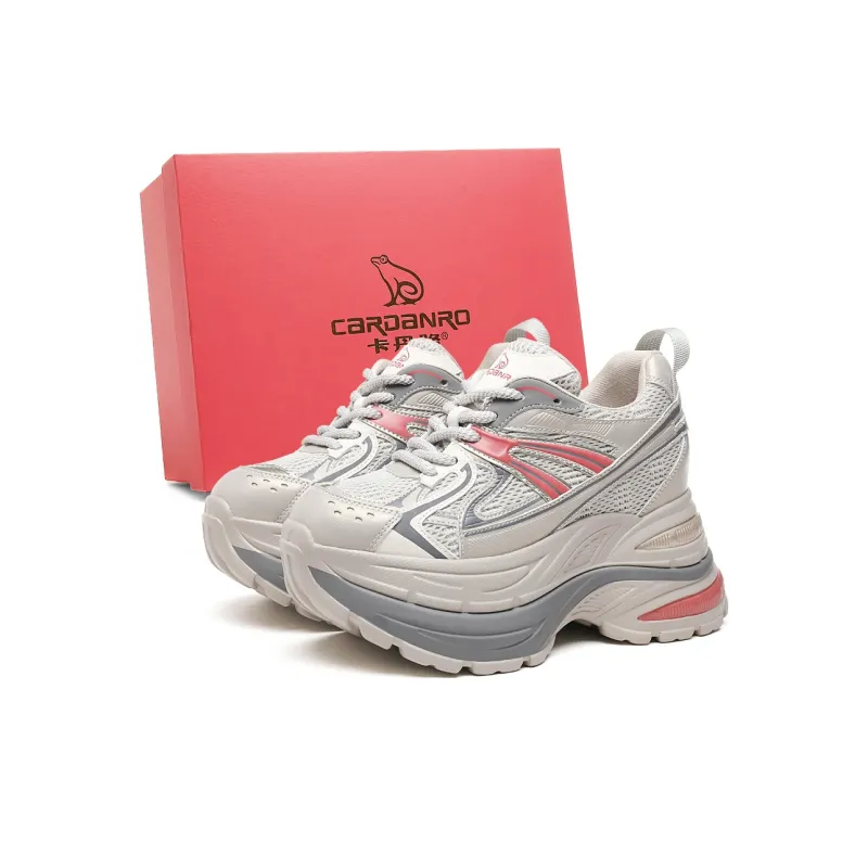 CARDANRO Small-sized Sky Vegetables Low-Top Platform Hidden Wedge 10cm Chunky Sneakers Women's-0