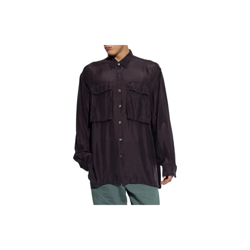 DRIES VAN NOTEN Shirt Men's Dark Purple-2