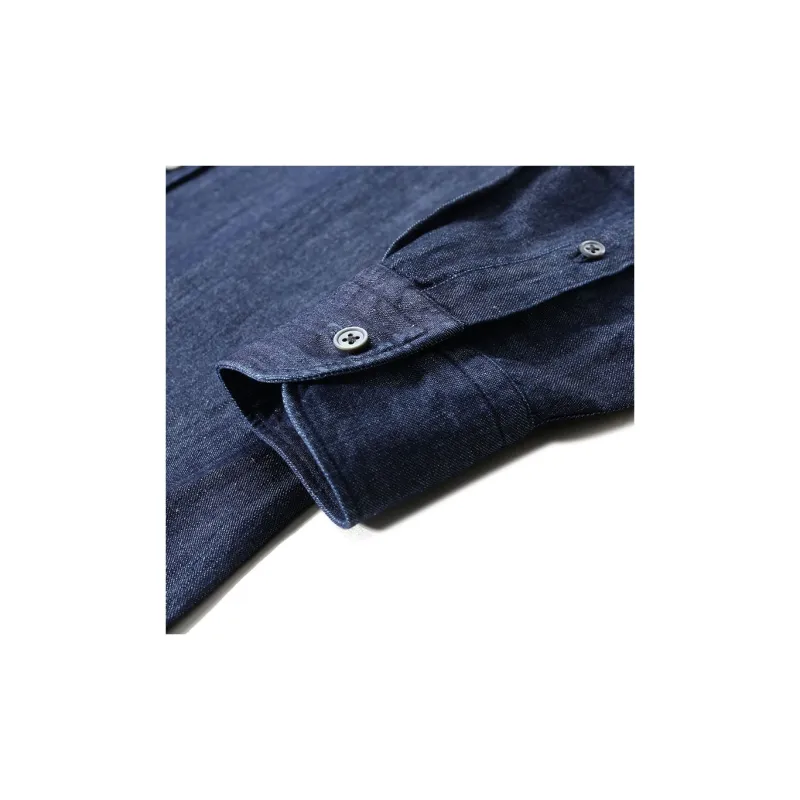 Zegna SS24 Shirt Men's Denim Blue-4