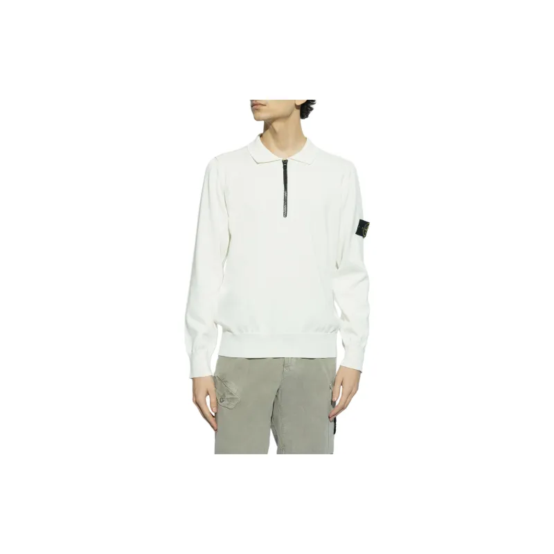 STONE ISLAND Polo Shirt Men's Cream-4