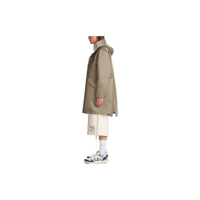 DIOR High Neck Long Sleeved Coat-4