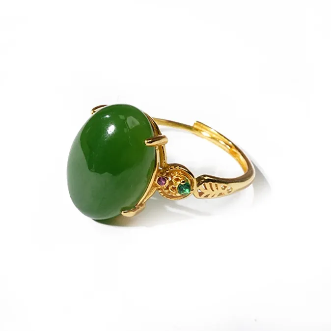 FANHAOGANG JADE Hetian Jade Rings Jasper Women's-0